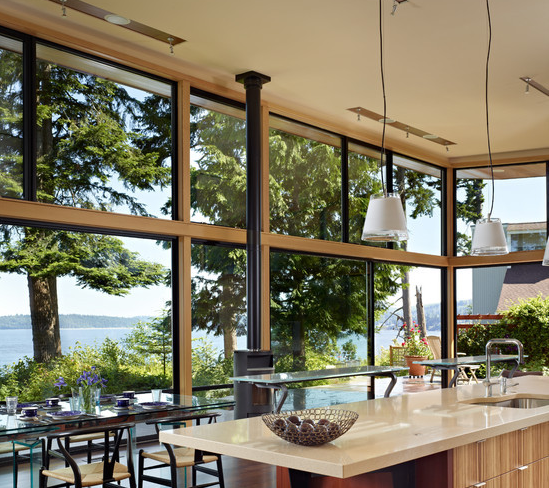 维盾-室内餐厅铝包木门窗